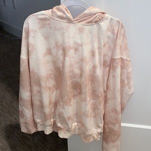 Princess Polly Marbled Beige/Pink Hoodie